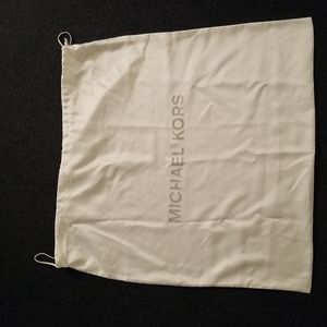 Michael Kors DustCover Drawstring Bag, White Satin, 22"x22" Brand New~Never Used